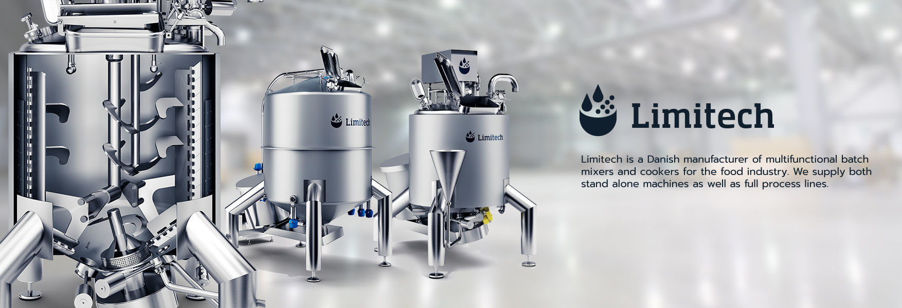 Limitech is a Danish manufacturer of multifunctional batch mixers and cookers for the food industry.